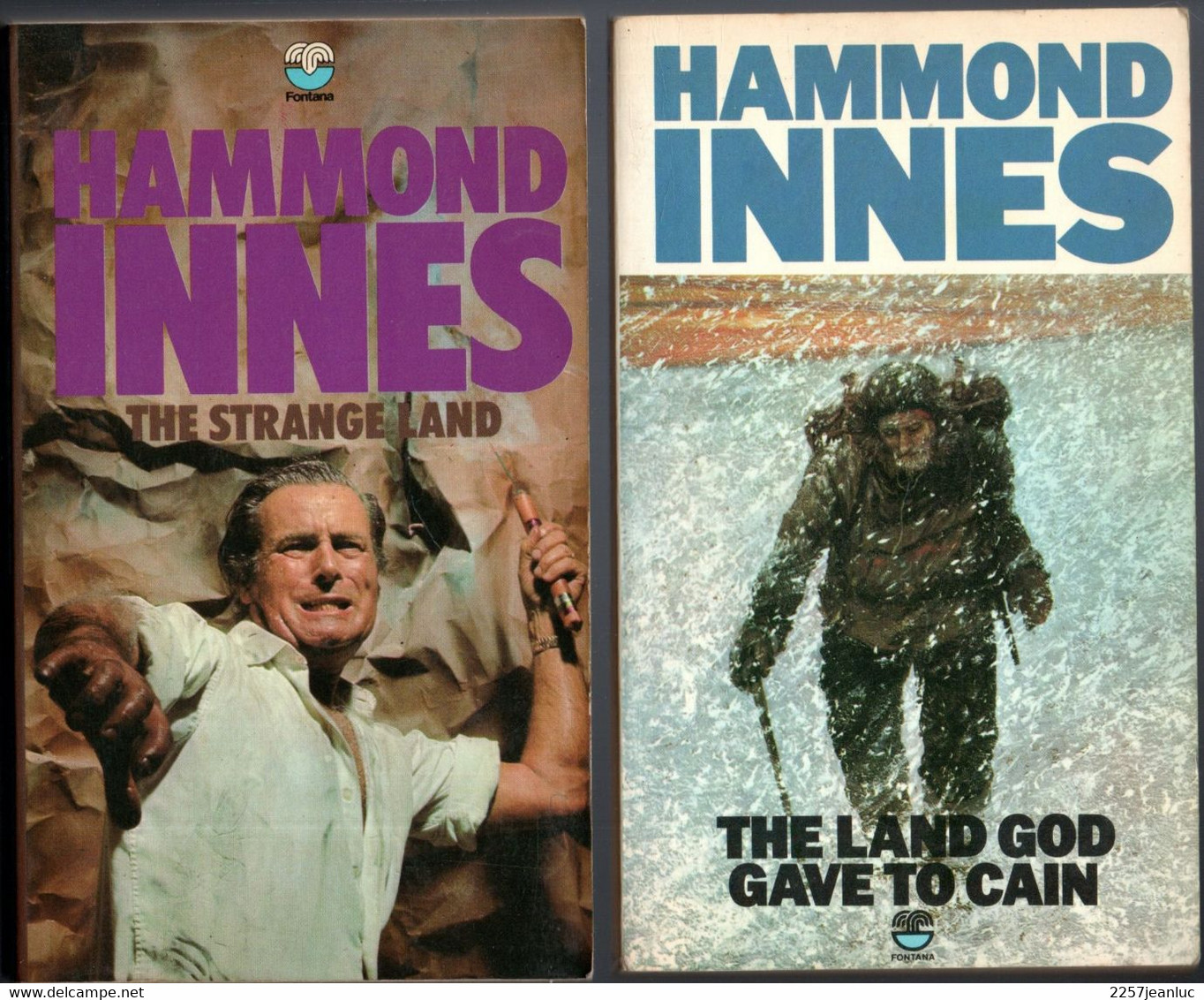 Hammond Innes The Land God Gave To Cain & The Stange Land  * Publisbed Fontana 1958 &1973 - Andere & Zonder Classificatie