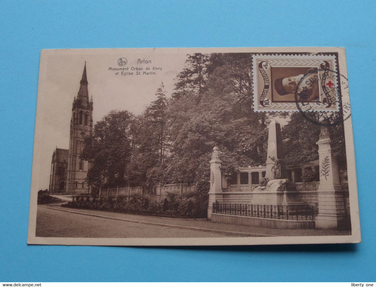 ARLON Monument Orban De Xivry Et L'Eglise St. Martin (Imp. Willems ) Anno Stamp Henri Dunant 1939 ( Voir / Zie Scans ) ! - Croix-Rouge