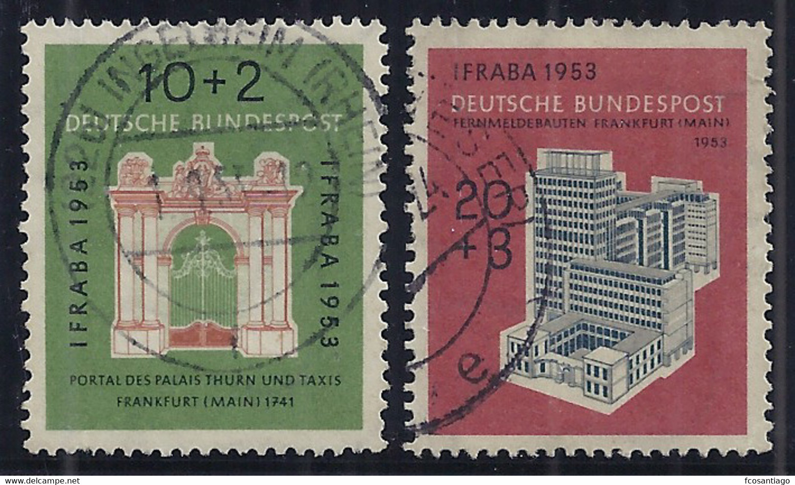 ALEMANIA 1953 - Yvert #57/58 - VFU - Used Stamps