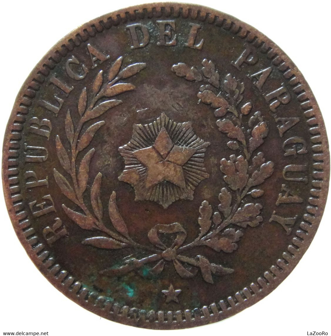 LaZooRo: Paraguay 2 Centesimos 1870 VF / XF - Paraguay