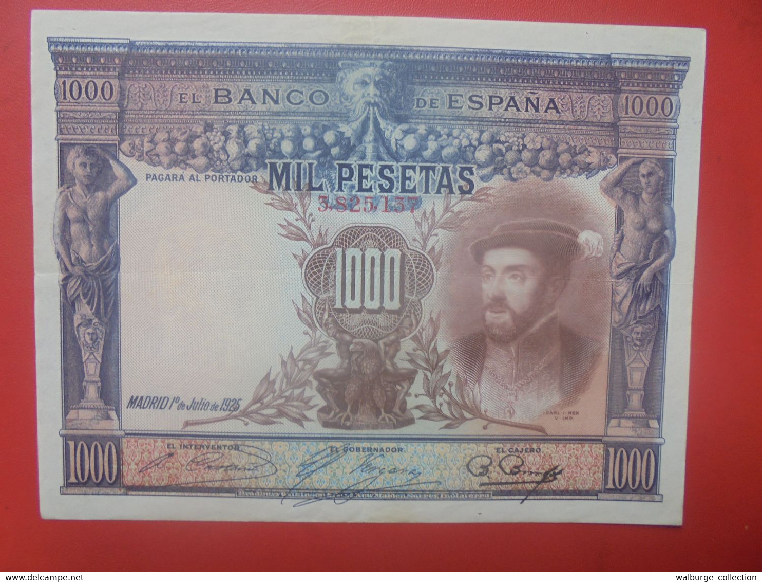 ESPAGNE 1000 PESETAS 1925 Circuler (L.5) - 1000 Peseten