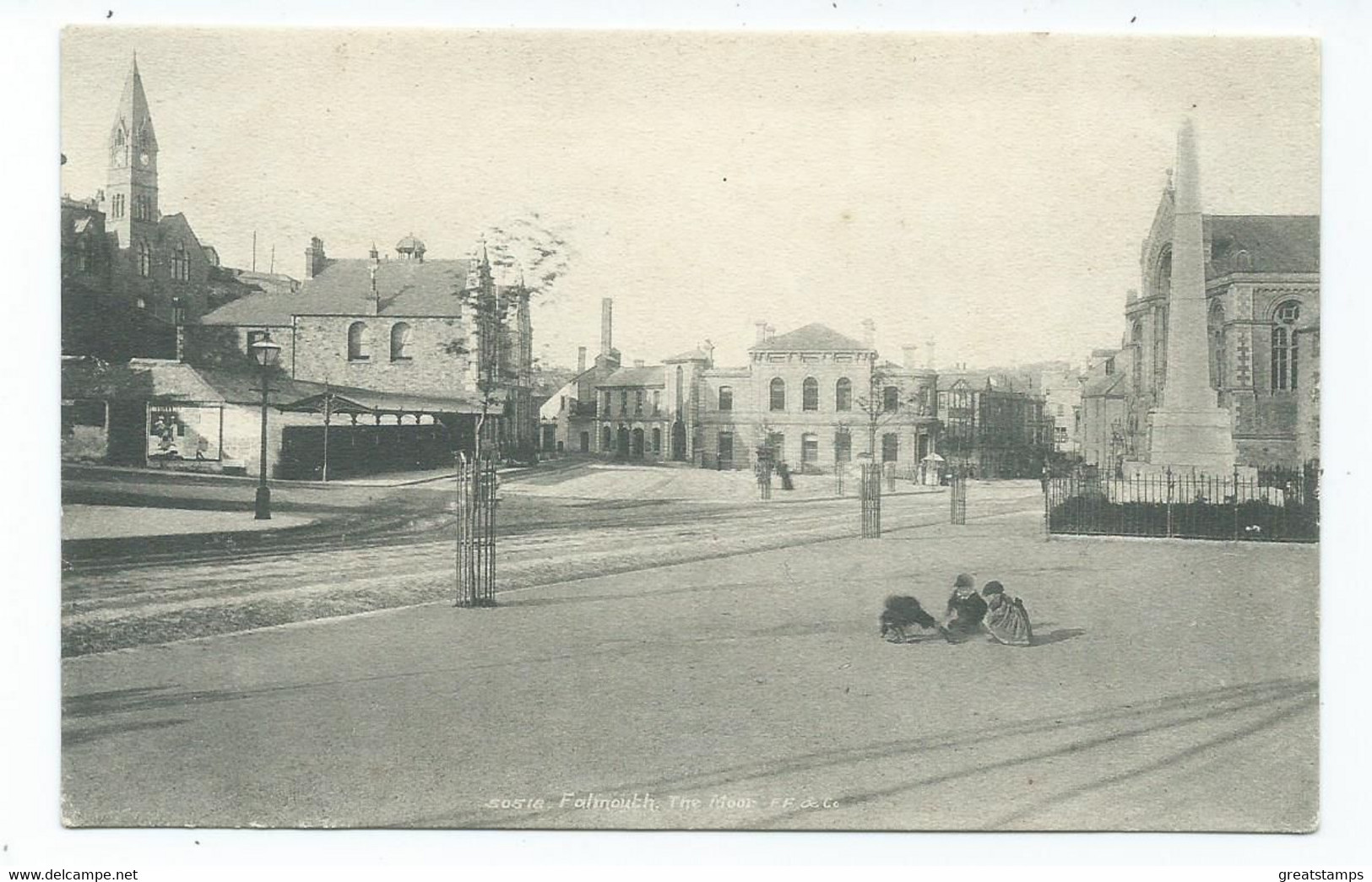 Cornwall     Postcard   Falmouth The Moor Frith's Unused  .lovely Card - Falmouth