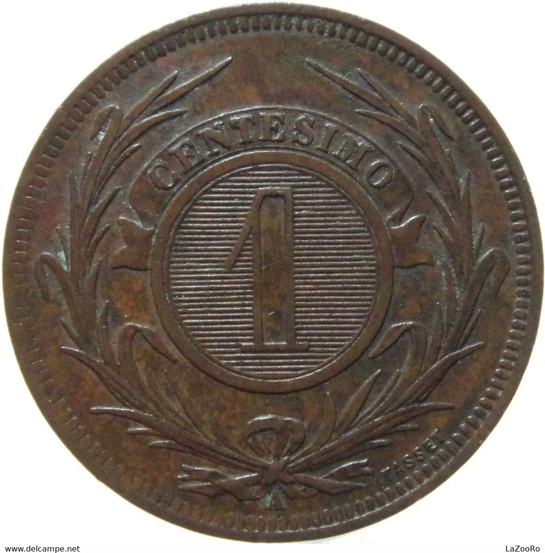 LaZooRo: Uruguay 1 Centesimo 1869 UNC - Uruguay