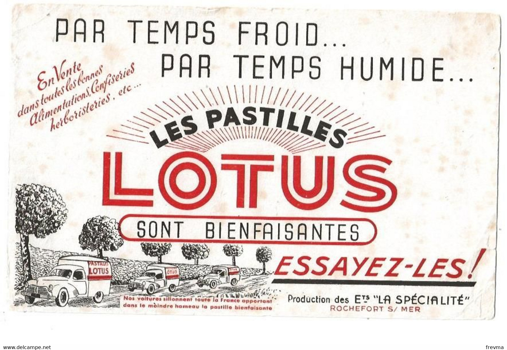 Buvard Les Pastilles Lotus - L