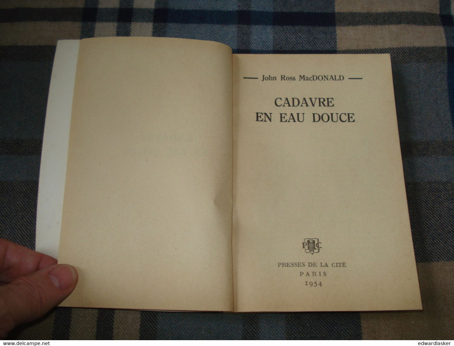 Un MYSTERE N°179 : CADAVRE En Eau Douce /John Ross MacDonald- Juillet 1954 - Presses De La Cité