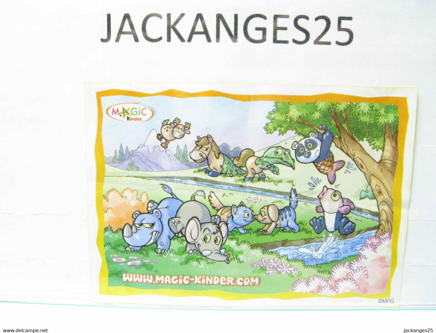 KINDER MPG NV 44 A RHINOCEROS ANIMAUX NATURE NATOONS TIERE 2008 + BPZ A - Familias