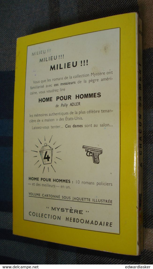 Un MYSTERE N°179 : A CHACUN Sa MORT /John Ross MacDonald - Mars 1954 - Presses De La Cité
