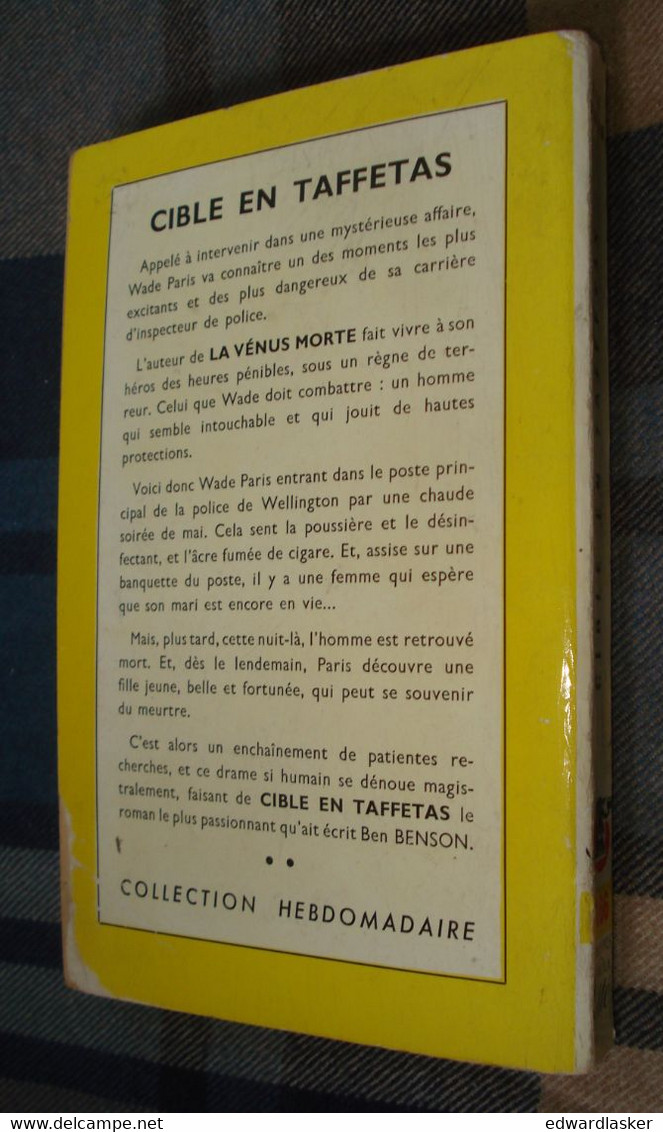 Un MYSTERE N°166 : CIBLE En TAFFETAS /Ben BENSON - Avril 1954 - Presses De La Cité