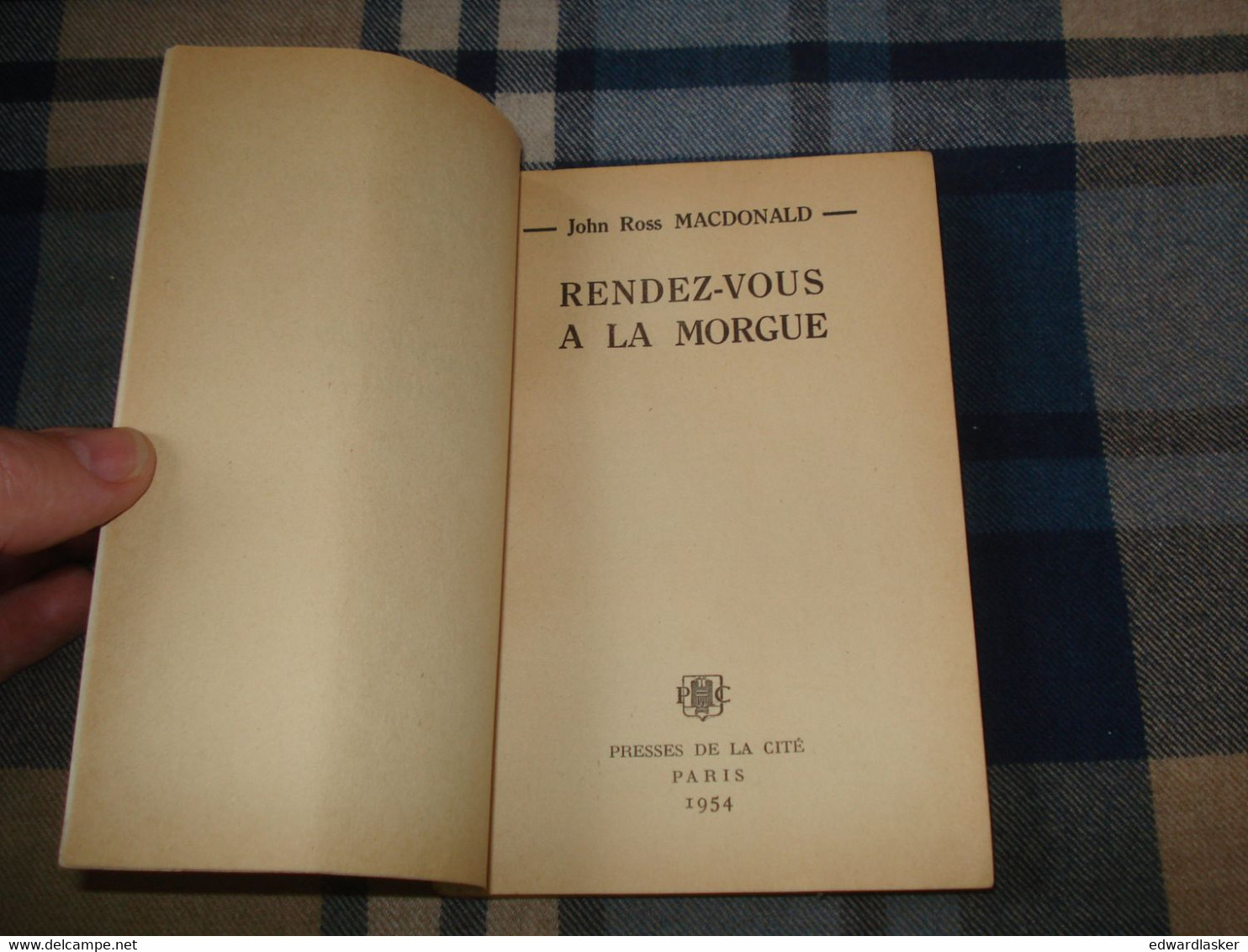 Un MYSTERE N°160 : Rendez-vous à La MORGUE /John Ross MacDonald - Mars 1954 - Presses De La Cité