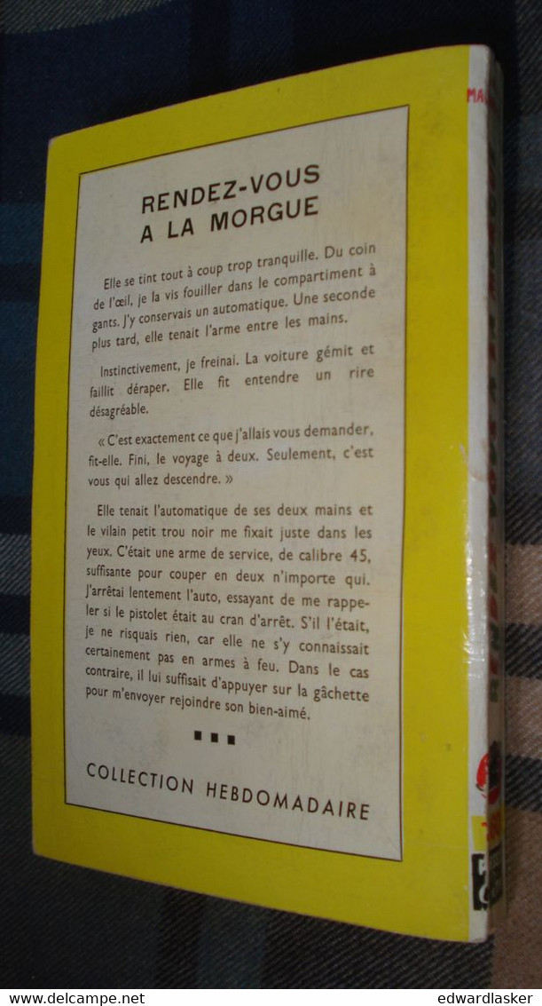 Un MYSTERE N°160 : Rendez-vous à La MORGUE /John Ross MacDonald - Mars 1954 - Presses De La Cité