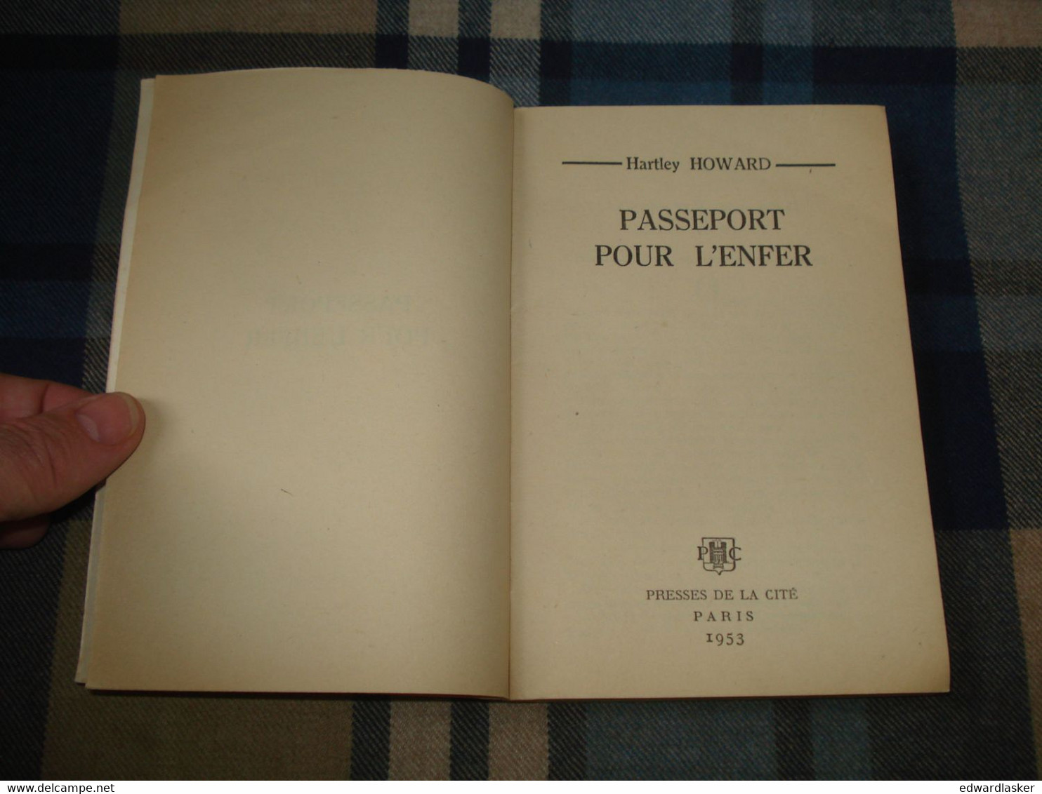 Un MYSTERE N°131 : Passeport Pour L'ENFER /Hartley Howard - Juillet 1953 - Presses De La Cité