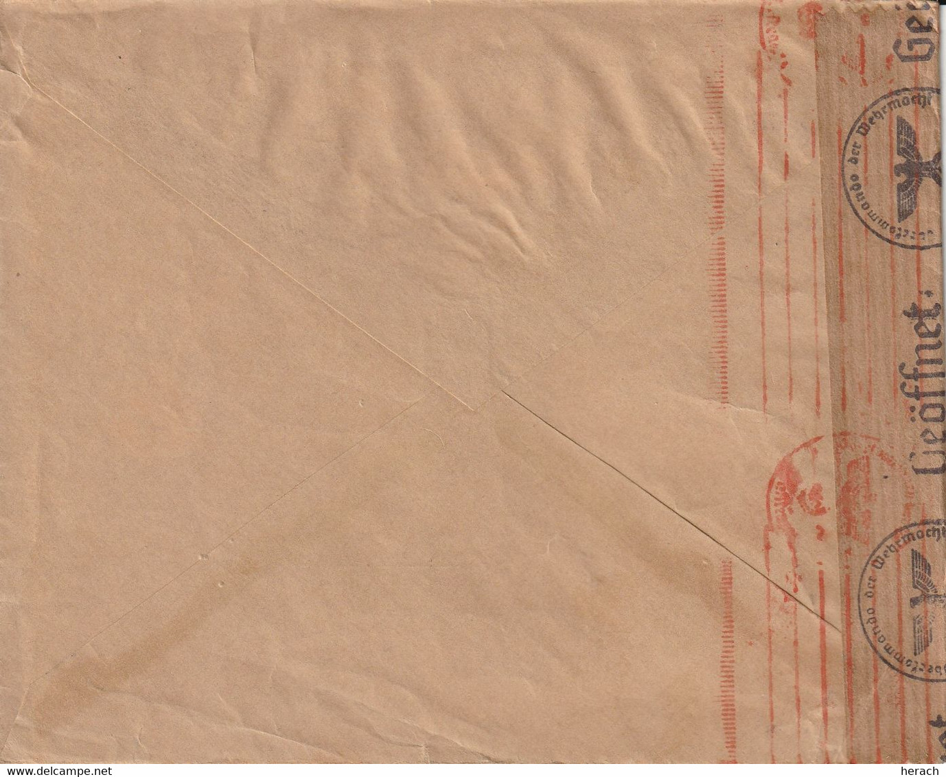 Suède Lettre Censurée Pour L'Allemagne 1941 - 1930- ... Rouleaux II