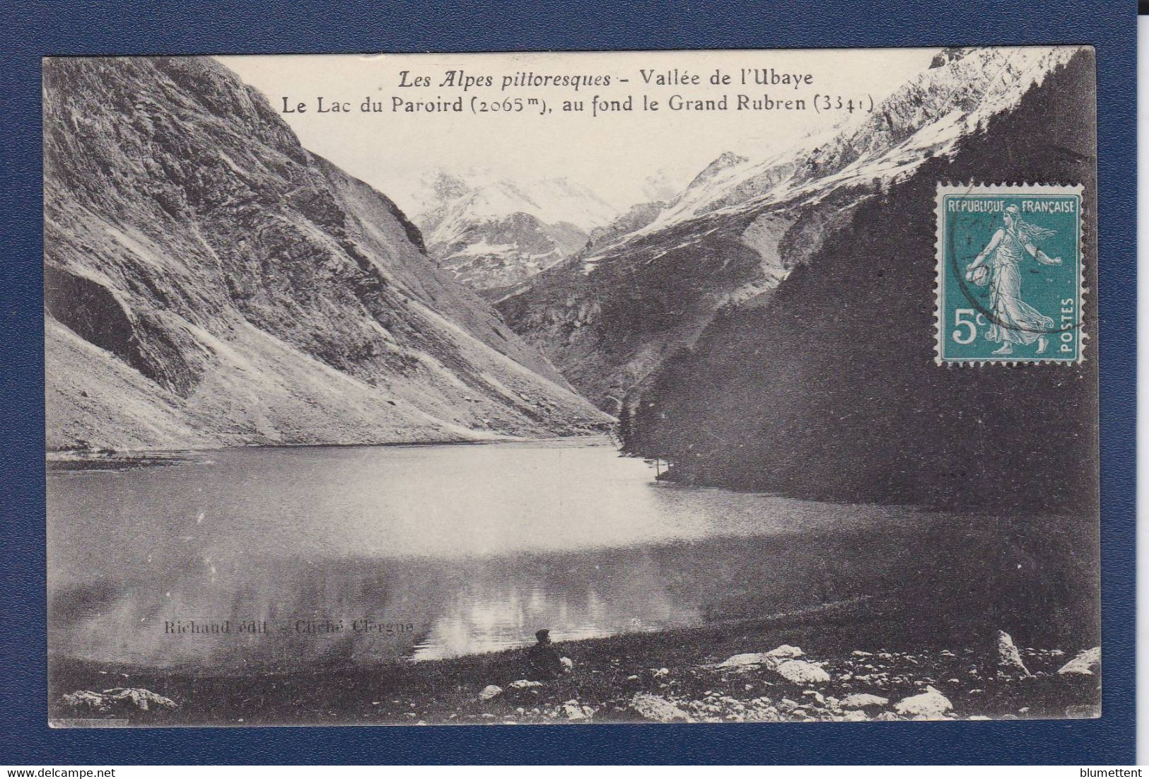 CPA [04] Alpes De Haute Provence > Circulé Lac Du Paroird - Autres & Non Classés