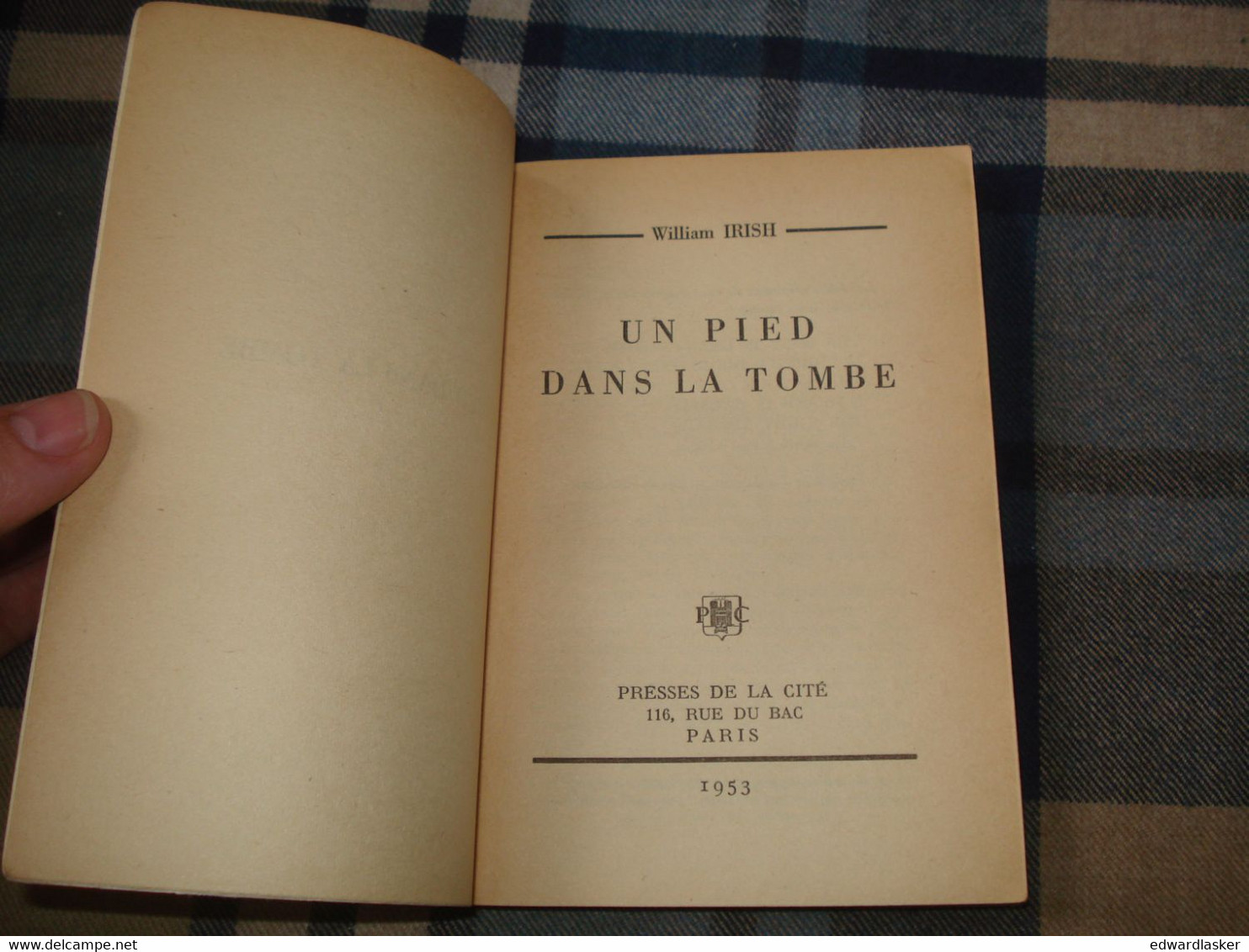 Un MYSTERE N°121 : Un Pied Dans La Tombe /William IRISH - [2] - Presses De La Cité