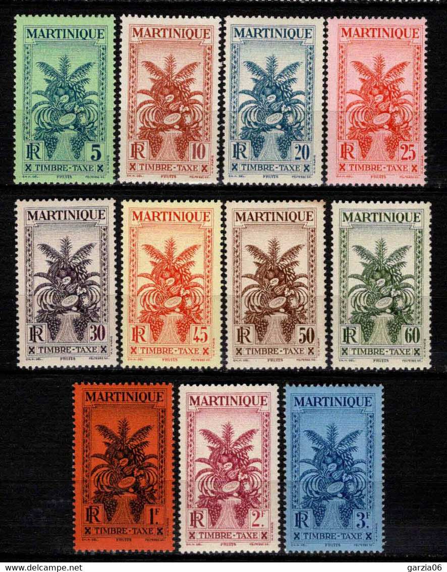 Martinique - 1933  - Taxe  12 à 21  - Neufs ** - MNH - Timbres-taxe