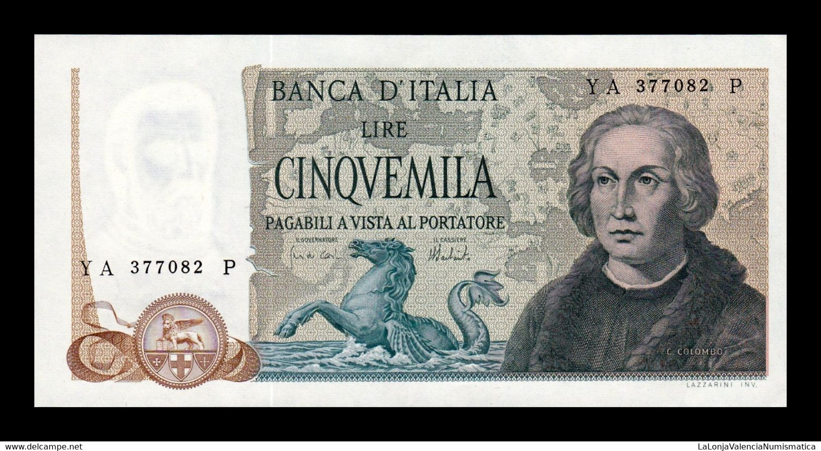 Italia Italy 5000 Lire 1973 Pick 102b EBC/+ XF/+ - 5000 Lire