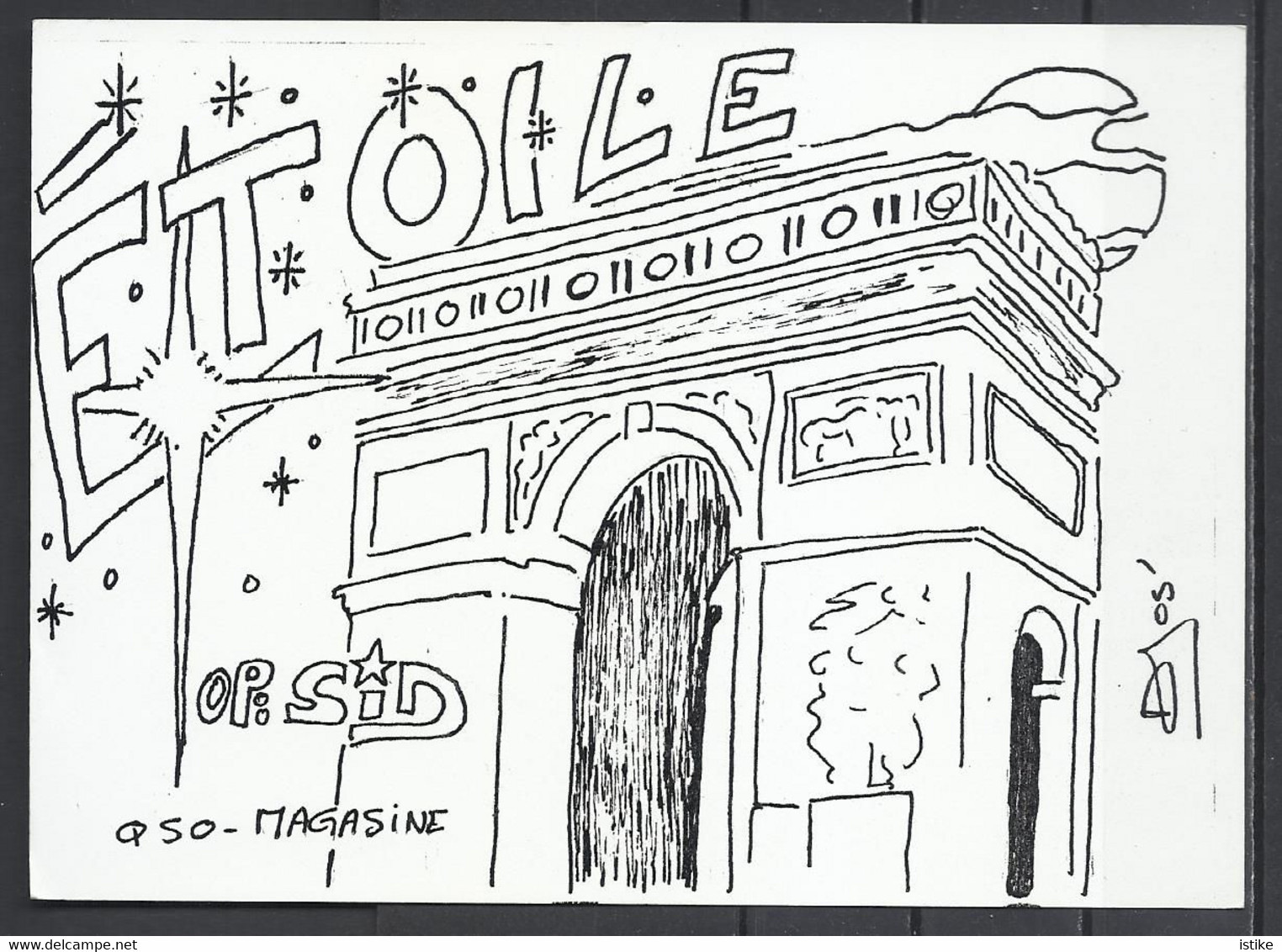 France, Paris, Arc De Triomphe, QSL  Card, 1985. - Radio-amateur