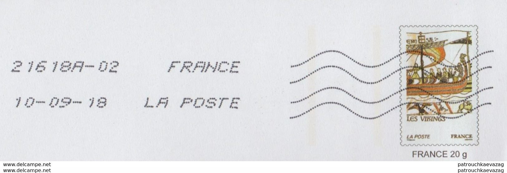 France 2018/19, 5 entiers privés offre commerciale destinéo avec pseudo timbres