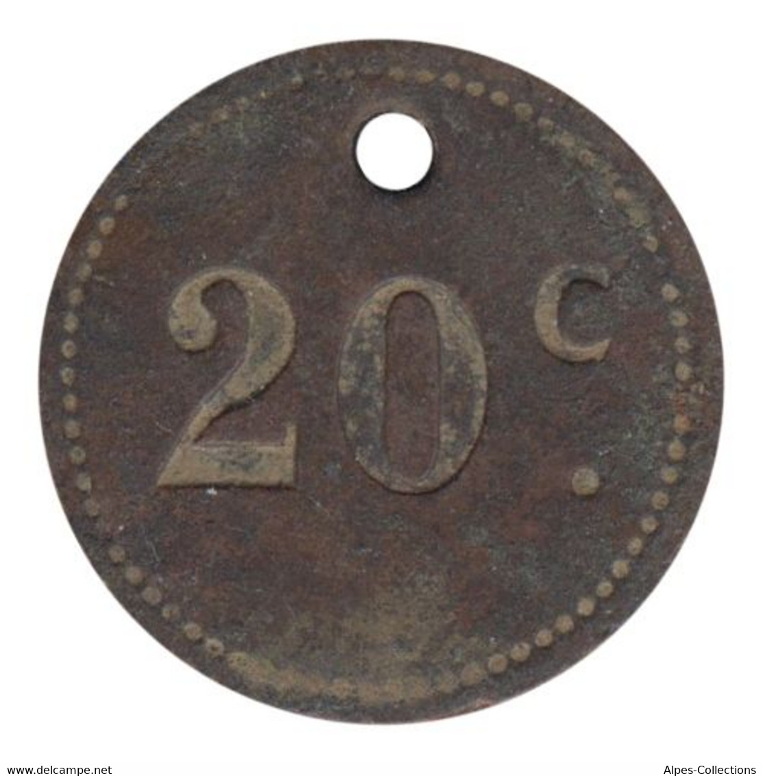 PARIS - NR03 - Monnaie De Nécessité - 20 Centimes - Le Polo - Monétaires / De Nécessité