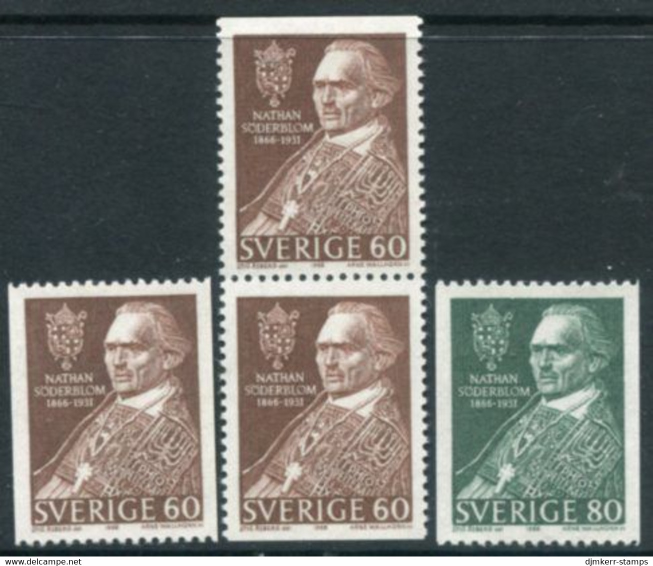 SWEDEN 1966 Söderblom Birth Centenary MNH / **.  Michel 544-45 - Nuovi