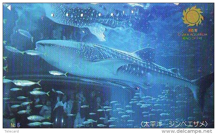 Télécarte Japon * REQUIN * HAIFISCH * SHARK * HAAI * VIS (212) BALEINE * WHALE * Phonecard Japan * FISH * TELEFONKARTE - Fish