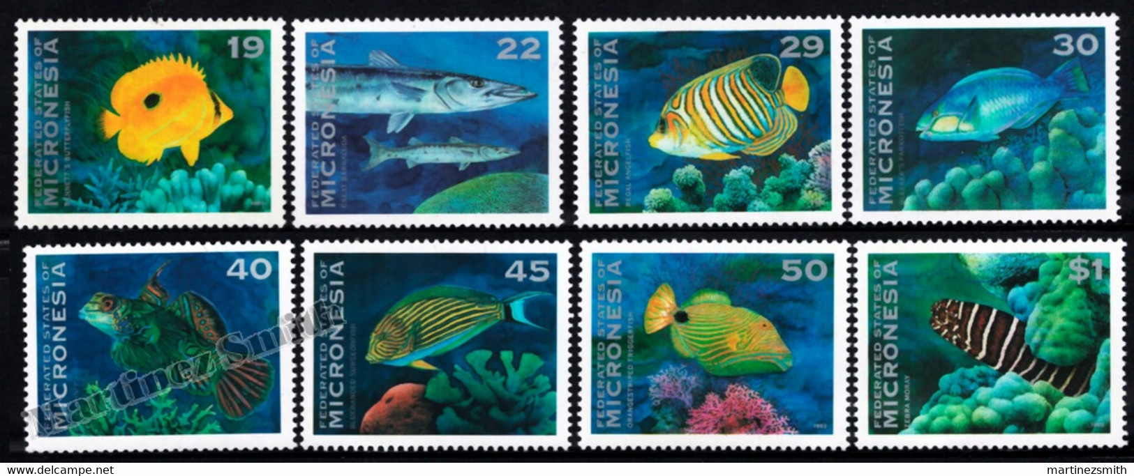 Micronesia - Micronesie 1993 Yvert 213-16,  Marine Fauna, Fishes (I) - MNH - Micronesië