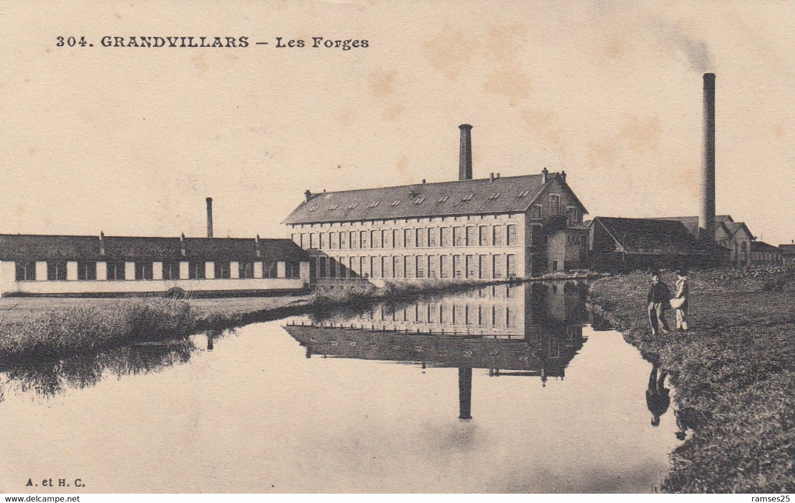 (T.de Belfort)  CPA  Grandvillars  Les Forges - Grandvillars