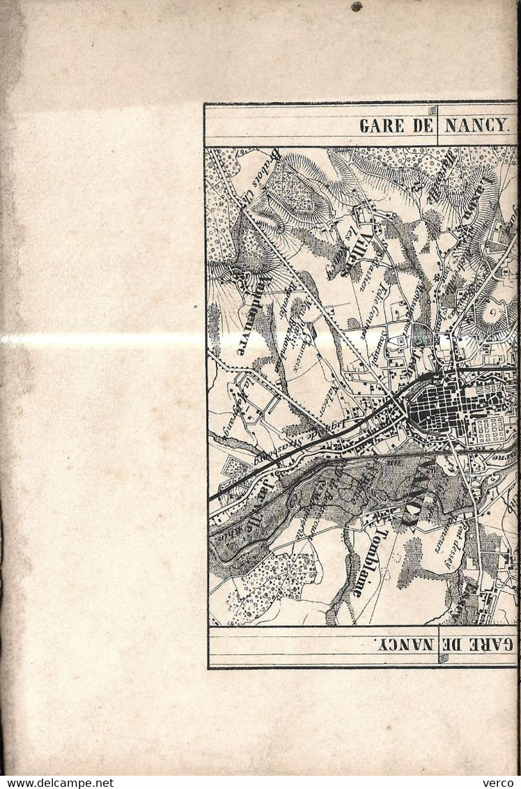 LIVRE - CARTE Dépliant RESEAU FERROVIAIRE ANCIEN / NANCY - SAARBRÜCK (Avant 1870) (16 Volets) 11x16,5 Cm - Europe