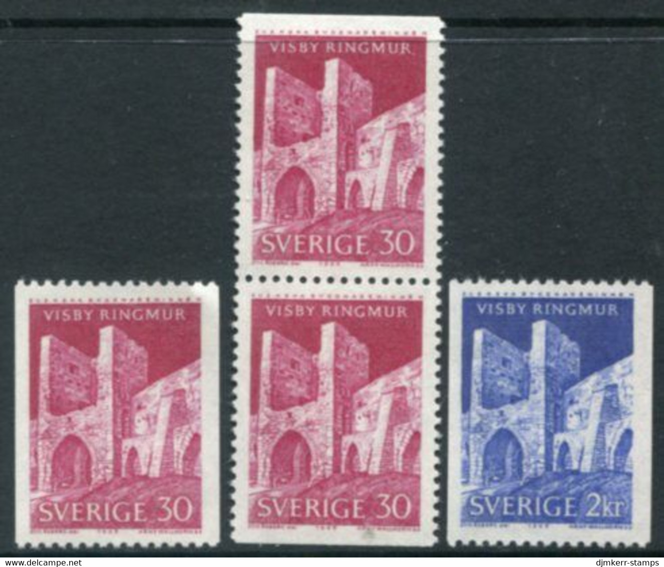 SWEDEN 1965 Historic Buildings MNH / **.  Michel 531-32 - Unused Stamps