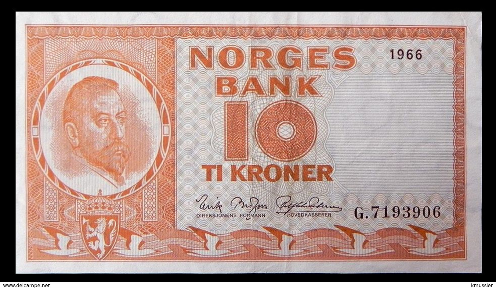 # # # Banknote Norwegen (Norway) 10 Kroner 1966 # # # - Norwegen