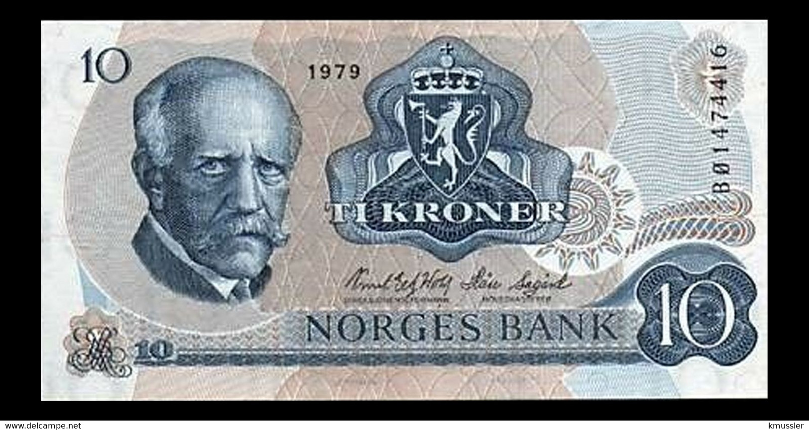 # # # Banknote Norwegen (Norway) 100 Kroner 1977 UNC- # # # - Norwegen