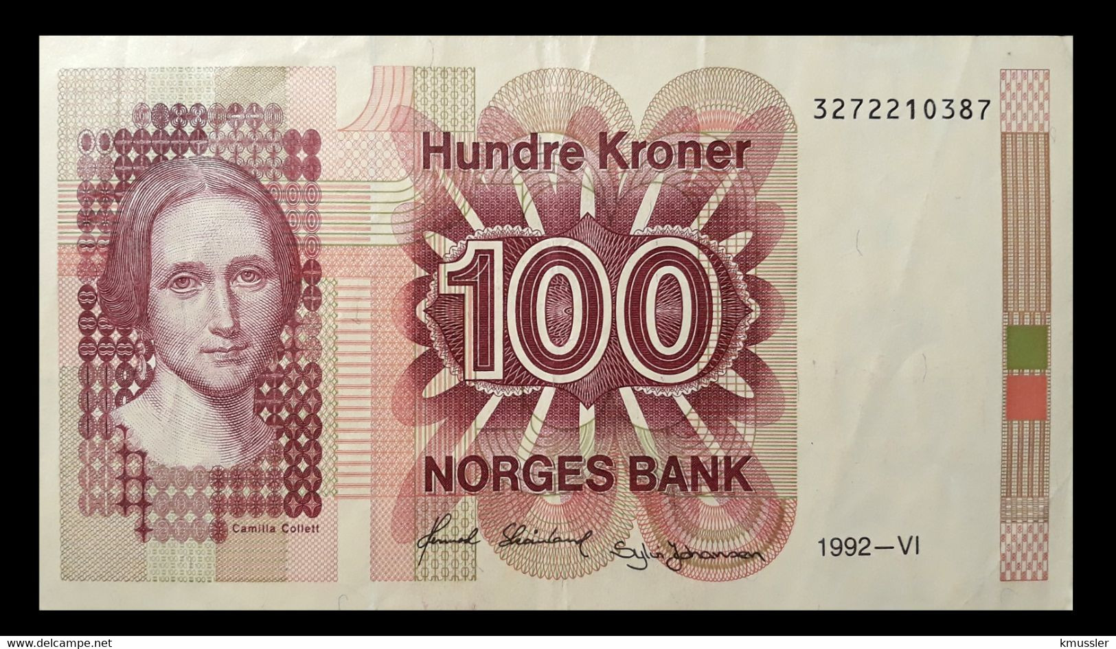 # # # Banknote Norwegen (Norway) 100 Kroner 1992 # # # - Norvège