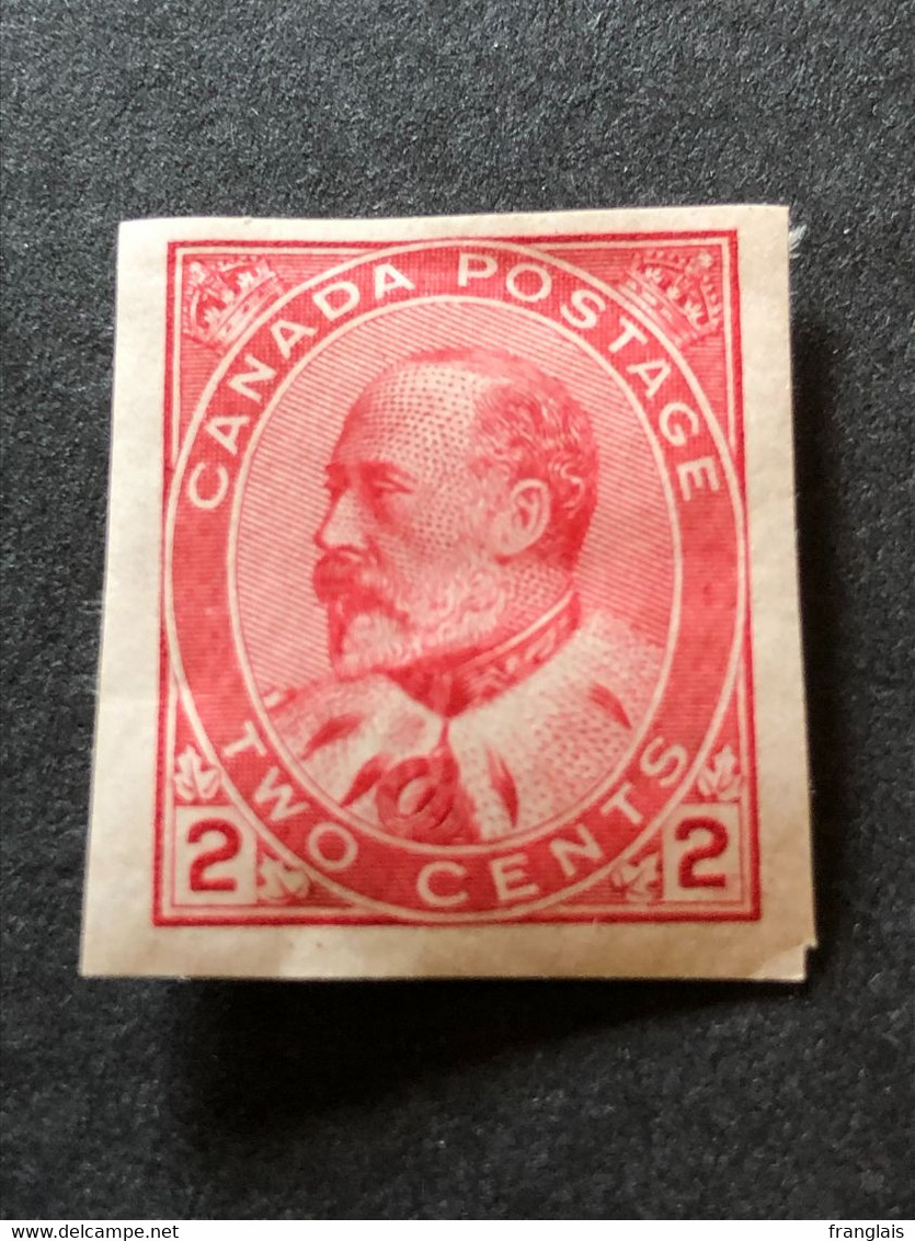 CANADA SG 177  2c Pale Rose Carmine Imperforate MH* - Nuevos