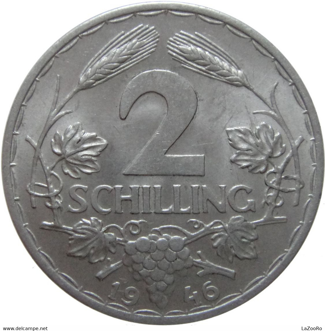 LaZooRo: Austria 2 Schilling 1946 UNC - Austria