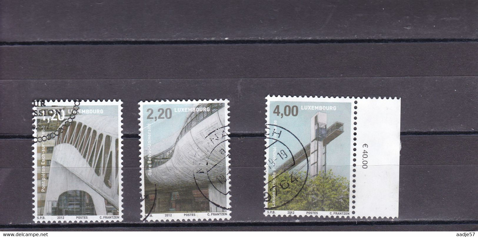 Luxembourg - 2012 SERIE "ARCHITECTURE ET MOBILITE"  Used - Used Stamps