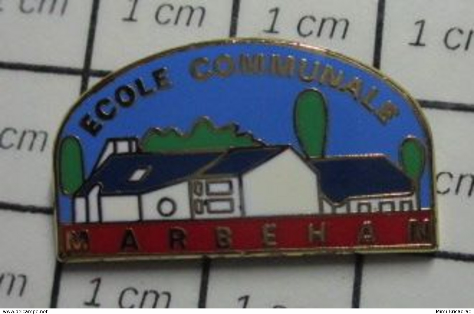 1316a Pin's Pins / Beau Et Rare / THEME : ADMINISTRATIONS / ECOLE COMMUNALE DE MARBEHAN Commune De Habay Situé En Région - Administrations