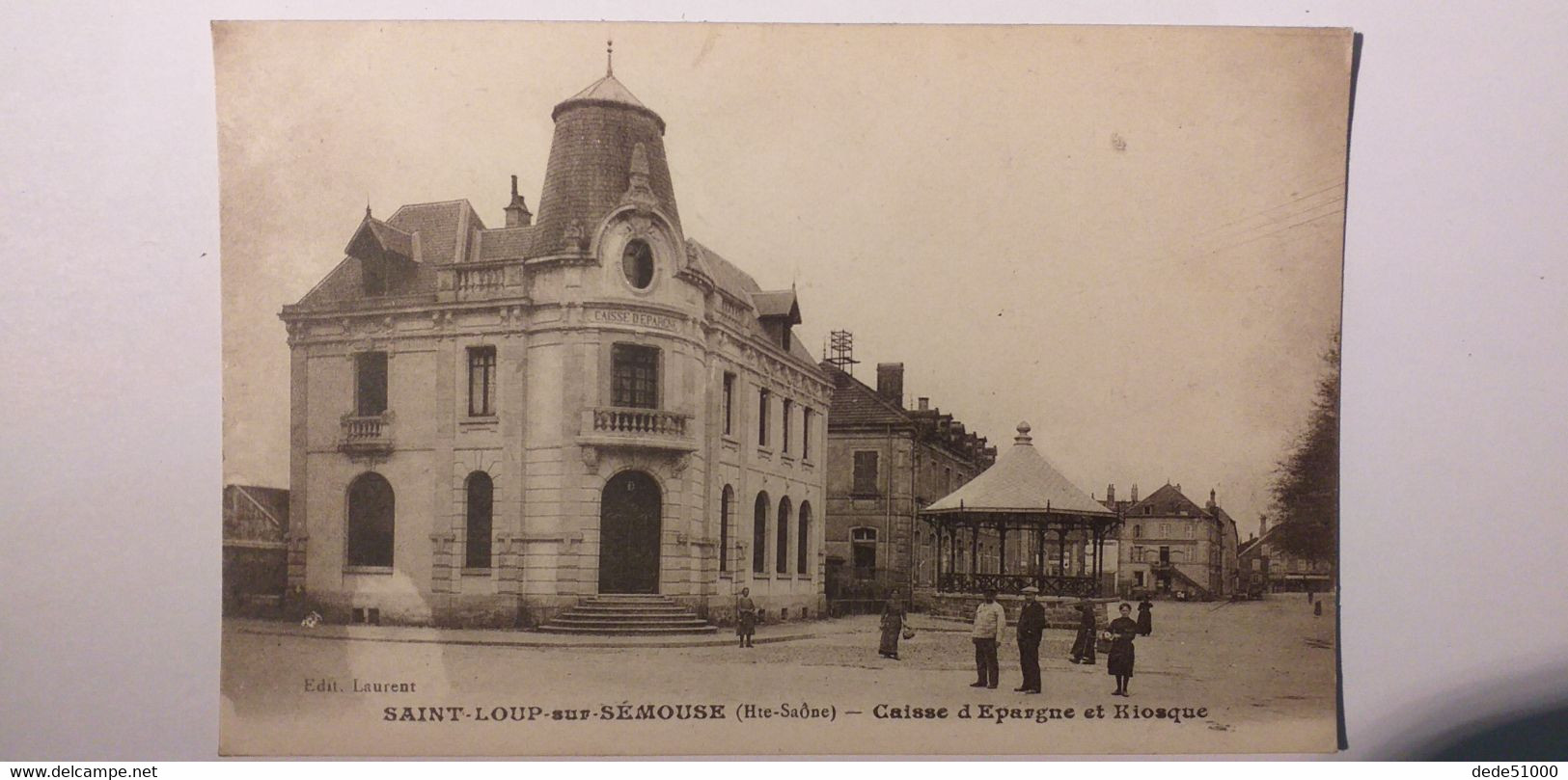 CPA De SAINT LOUP SUR SEMOUSE 70 - CAISSE D EPARGNE ET KIOSQUE - Saint-Loup-sur-Semouse