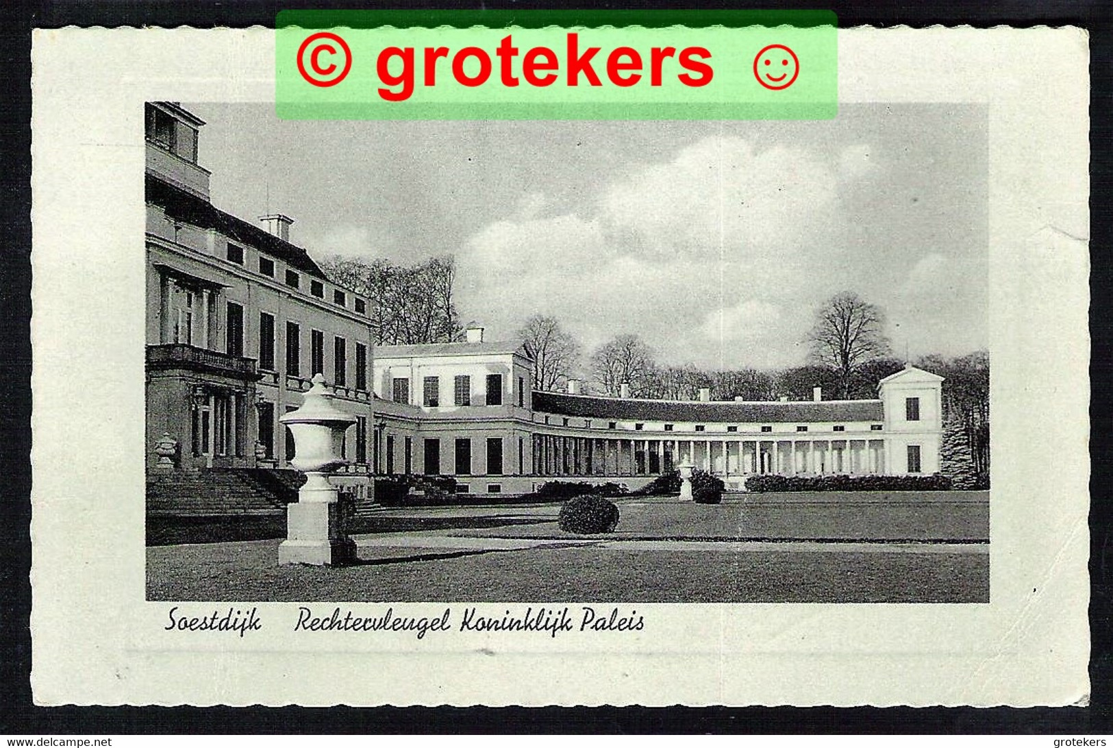 SOESTDIJK Rechtervleugel Koninklijk Paleis ± 1940 - Soestdijk
