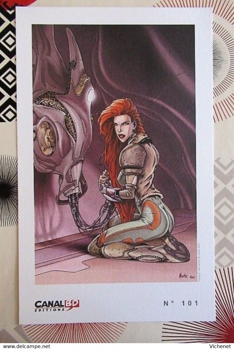 EX LIBRIS - MITRIC - Arkéod - Canal BD - N° 101 - Sérigraphie - Künstler M - O