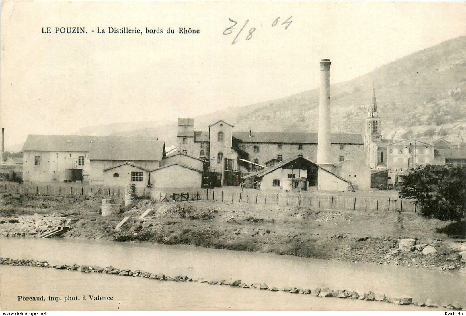 Le Pouzin * La Distillerie Sur Les Bords Du Rhône * Usine Industrie - Le Pouzin