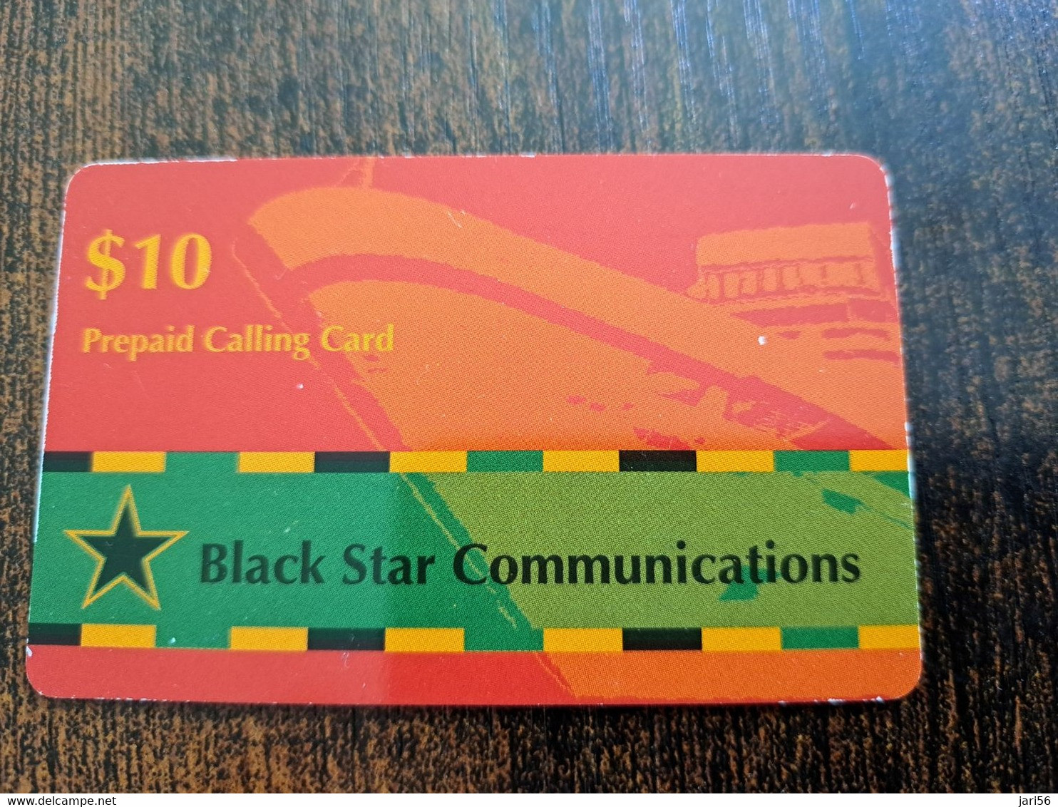BERMUDA  $10   -  BERMUDA    BLACK STAR COMMUNICATIONS  BOAT   PREPAID CARD  Fine USED LOGIC COMMUNICATIONS   **10252** - Bermudas