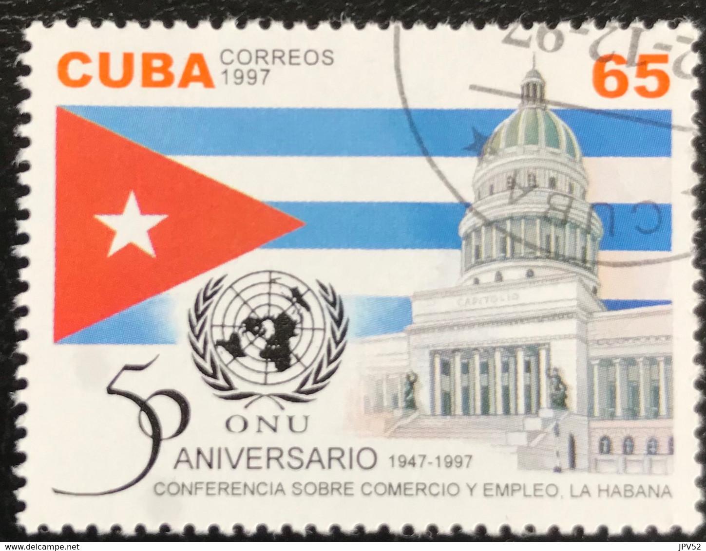 Cuba - C10/21 - (°)used - 1997 - Michel 4077 - Conferentie Handel & Werkgeschiedenis - Oblitérés
