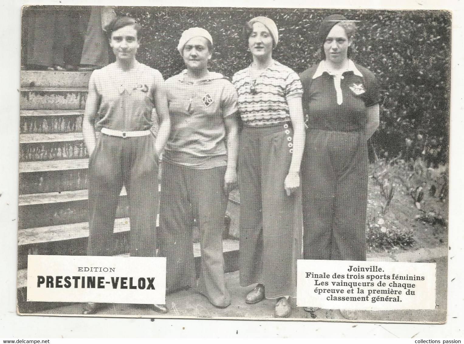 Photographie, Ed. Prestine-Velox, Sports, Joinville , Finale Des 3 Sports Féminins, Frais Fr 1.85 E - Sports