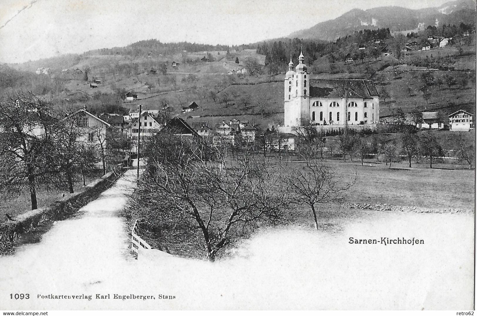 SARNEN → Alte Karte Mit Ansicht Kirchhofen Anno 1912 - Sarnen