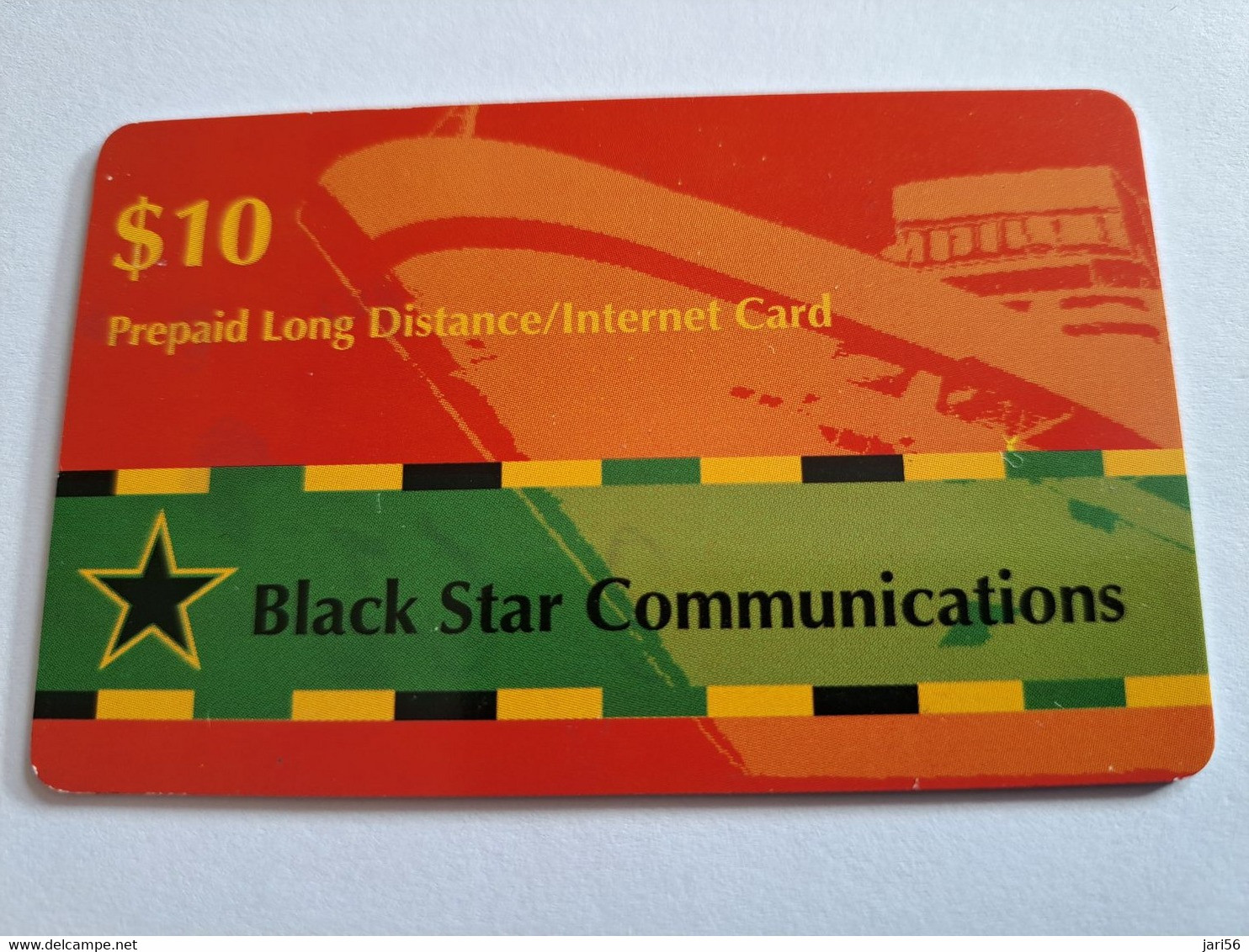 BERMUDA  $10   -  BERMUDA    BLACK STAR COMMUNICATIONS  BOAT   PREPAID CARD  Fine USED LOGIC COMMUNICATIONS   **10264** - Bermude