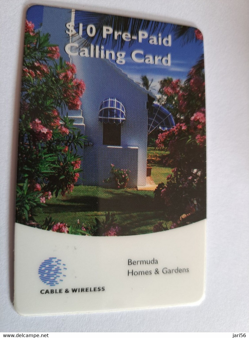 BERMUDA  $10,-   BERMUDA   HOMES & GARDENS   C&W    PREPAID CARD  Fine USED  **10277** - Bermudas