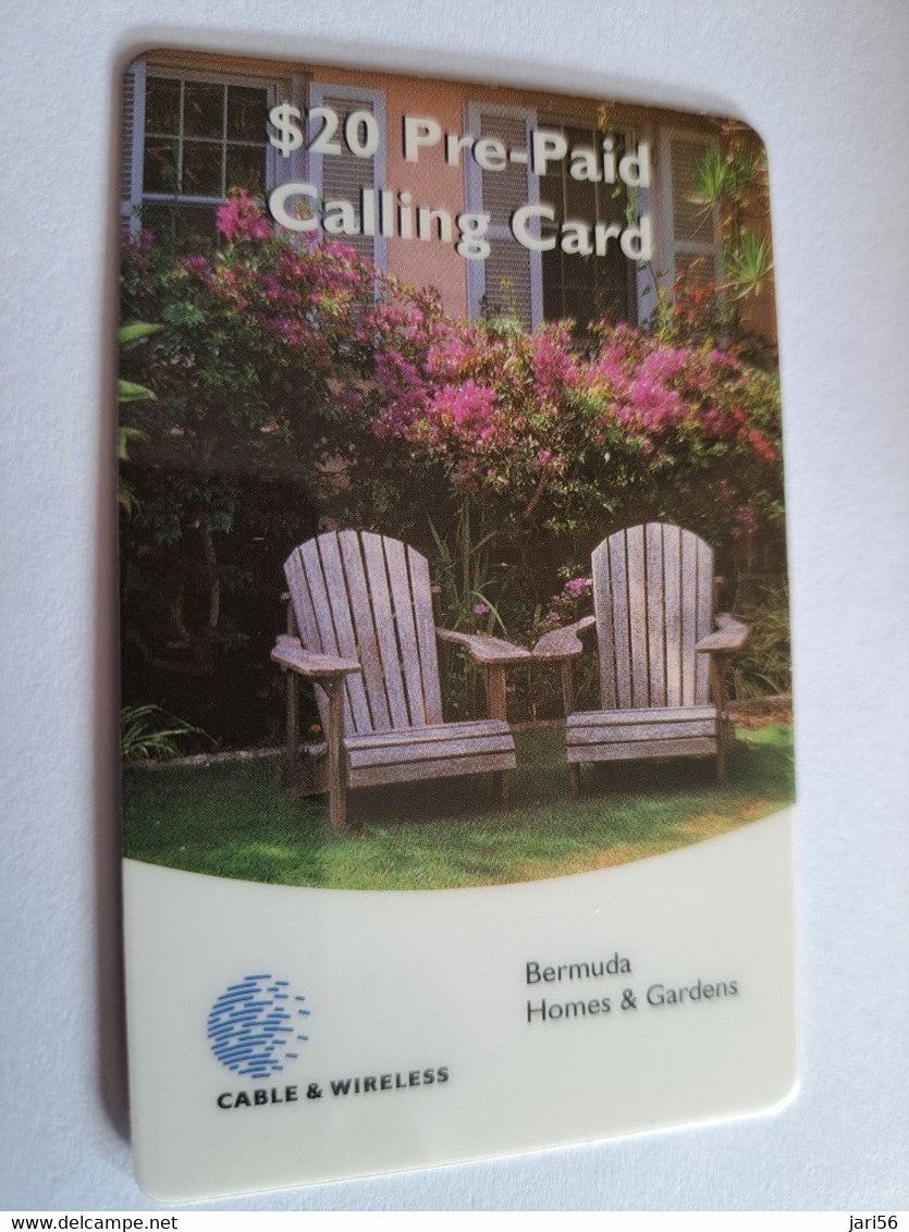 BERMUDA  $20,-   BERMUDA   HOMES & GARDENS   C&W    PREPAID CARD  Fine USED  **10278** - Bermude