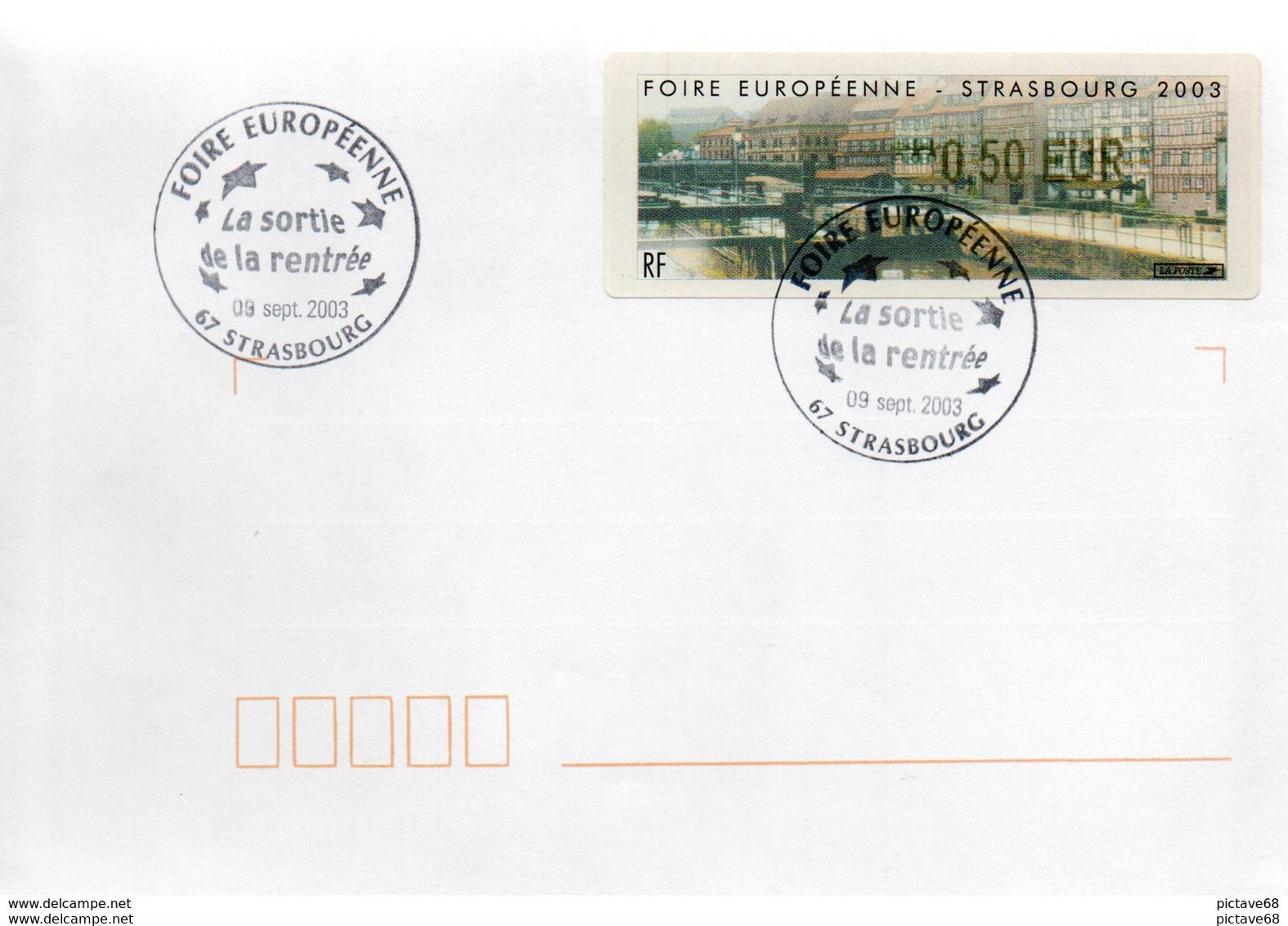 FRANCE /ENVELOPPE AFFRANCHIE AVEC UNE VIGNETTE LISA N° 546 - Commemorative Postmarks
