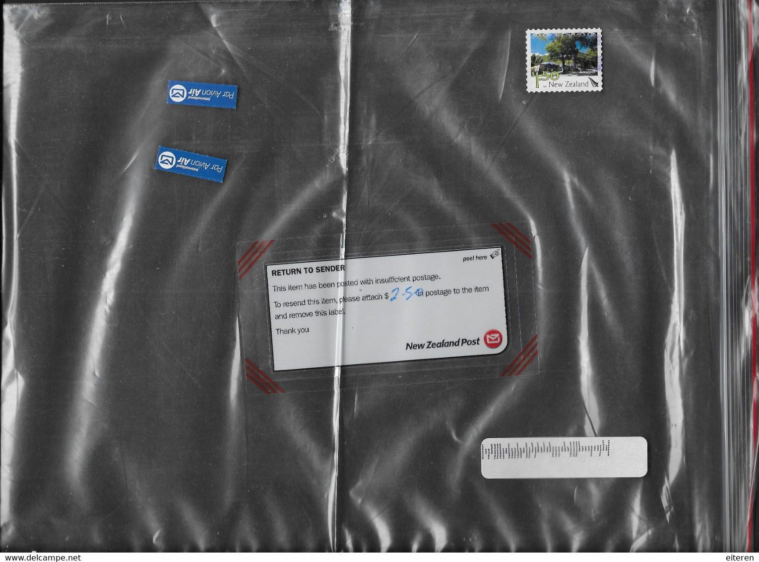Grip Bag For Item With Insufficient Postage - Gripzakje Tbv Poststuk Met Te Weinig Port - Timbres-taxe