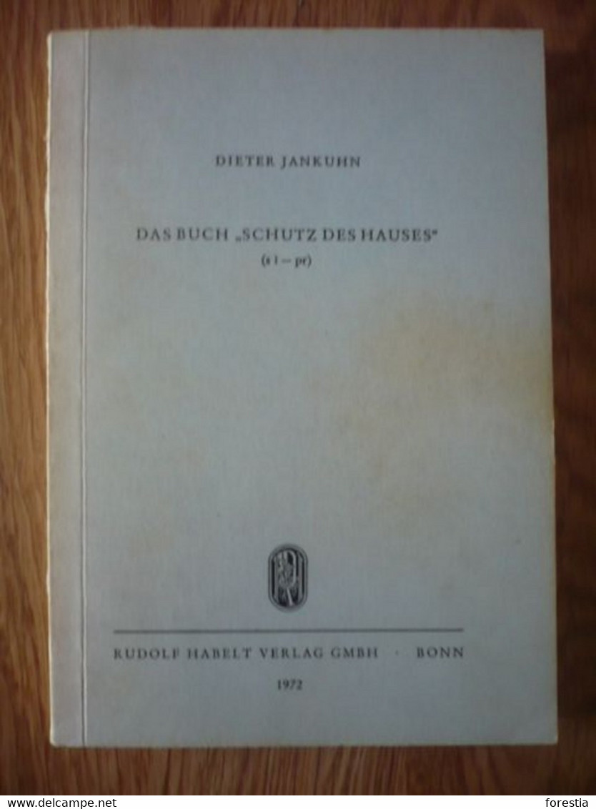 Das Buch " Schutz Das Hauses " (sz-pr) (Habelts Dissertationsdrucke. Reihe Klassische Philologie) - Archäologie